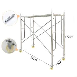 Sistema de andamio plegable móvil galvanizado de fácil montaje, andamio de portal de Marco portátil para construcción - Product Image 2