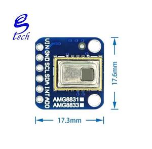 赤外線サーマルイメージャーセンサーIC AMG8833アレイ温度測定センサーモジュールGY-AMG8833 - Product Image 6