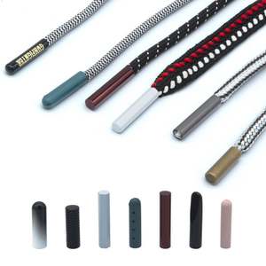 Cordoncino Intrecciato <span class=keywords><strong>Non</strong></span> Elastico di Qualità con Bordi Rivestiti in Silicone Lucido, Lacci per Abbigliamento Sportivo - Product Image 6