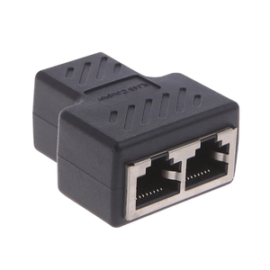 CAT 5 CAT 6 LAN <strong>Network</strong> Rj45 Cable Port <strong>Network</strong> Cable Splitter Extender Plug <strong>Adapter</strong> Connector Split Into Two Ethernet Splitter - Product Image 5