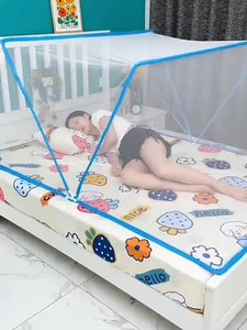Mosquitera de cama de tela de malla plegada portátil para protección de chinches al por mayor de verano - Product Image 4