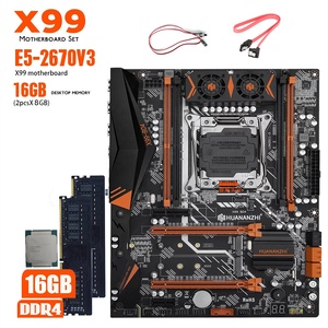 X99 BD4ชุดมาเธอร์บอร์ด Huanzhi, X99ชุดเมนบอร์ดพร้อม E5 Xeon 2670 V3 2*8G DDR4 2133 PC /ecc หน่วยความจำ NVMe USB3.0 ATX - Product Image 1
