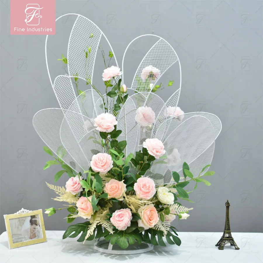 Wholesale Wedding Centerpieces & Table Decorations butterfly Shape Wrought Iron Flower Metal Flower Stand