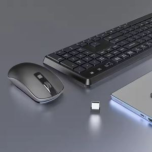 Full Size 104 Keys 2.4G Office Silent <strong>Computer</strong> <strong>Keyboard</strong> <strong>Multimedia</strong> Wireless <strong>Keyboard</strong> and Mouse Combo for PC Tablet Laptop - Product Image 2
