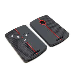 <strong>Key</strong> Shell Accessories Silicone Rubber Car <strong>Key</strong> Cover Case Carbon Fiber Pattern Compatible with Renault <strong>Espace</strong> Scenic 4 Arkana - Product Image 6