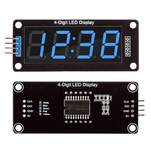TM1637 0.56 zoll 4-Digit 7 Segments Digital Tube Clock Module Double Dots Blue Yellow White Green Red LED Display - Product Image 4