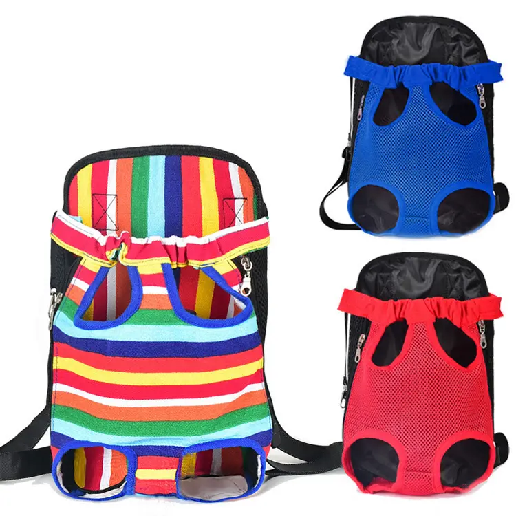 Sac à dos en tissu respirant et Durable pour animaux de compagnie, sac à dos multicolore pour chat et chien, sac à dos à bandoulière pour transport d'animaux de compagnie, vente en gros, Offre Spéciale