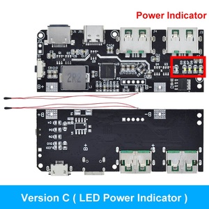 QC4.0 QC3.0 LED çift USB 5V 22.5 18650 W mikro/tip-c USB mobil güç banka şarj modülü sıcaklık/devre koruması - Product Image 4