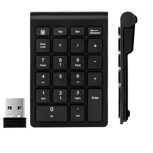 Teclado numérico inalámbrico Bluetooth 22 teclas Mini teclado numérico para portátil, escritorio, PC 280mAh batería de litio