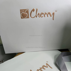定制印花压花箔时尚白色购物包装礼品袋纸袋优质丝带