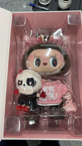 Labubu 38cm Pink Harmonia Plush Doll Valentine's Day Monster Zimomo Blind Box PVC <strong>Toy</strong> with Animal Theme Catch Me if You <strong>Like</strong> Me - Product Image 3