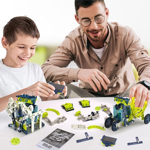 DIYの自己組み立てソーラーロボット12 in 1 STEMサイエンスキット子供用教育玩具 - Product Image 3