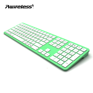 2.4G <strong>Bluetooth</strong> Dual Mode Cordless <strong>Keyboard</strong> Low Profile Full Size Quiet Wireless <strong>Keyboard</strong> for Computer Mac MacBook Laptop PC - Product Image 1