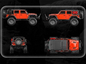 2.4Ghz orantılı radyo kontrol 4WD RC paletli 1:10 ölçekli HB oyuncaklar Diff soyunma Led ışıkları ve yetişkinler için DumboRC uzaktan - Product Image 3