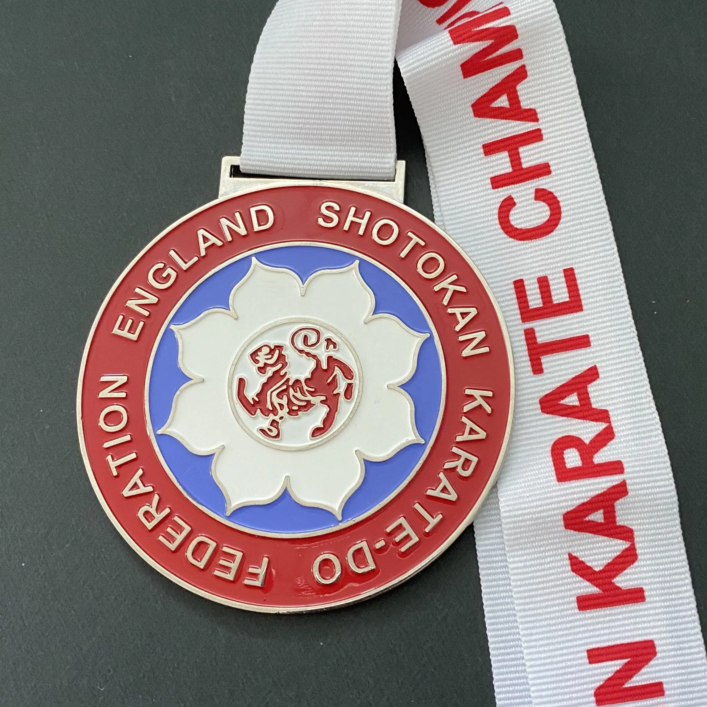 İngiltere Shotokan Karate-Do federasyonu İngilizce açık Karate şampiyonası yarış madalyası