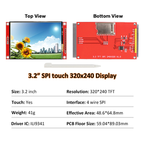 2,2/2,4/2,8/3,2/3,5/4,0 Zoll SPI Serial TFT LCD-Touchscreen-Modul Treiber IC ILI9341 ILI9488 480*320 LCD-Modul für Arduino