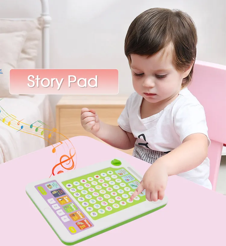 LED Crianças Número Aprendizagem Máquina Talking Story Aprendizagem Ipad Multifuncional Botão Aprendizagem Máquina Para Crianças