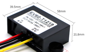 Waveshare 106g 24V Entrada 12V 10A Saída Grande Módulo De Potência De Alumínio 24V a 12V 10A Power Buck boost Module