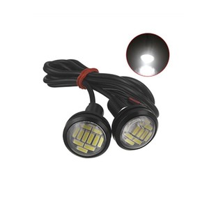 Cob หลอดไฟสัญญาณ LED สำหรับรถยนต์ไฟวิ่งกลางวันไฟตัดหมอกรูปเหยี่ยวไฟเบรคถอยจอดรถสีเหลืองขนาด23มม. ไฟขับรถใหม่ - Product Image 2