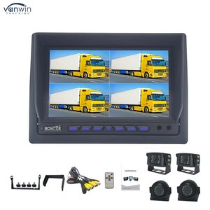 Monitor de coche GPS autocompatible de 7 pulgadas con pantalla de vigilancia de seguridad CCTV y salida LCD VGA con soporte U de control remoto RGB - Product Image 2