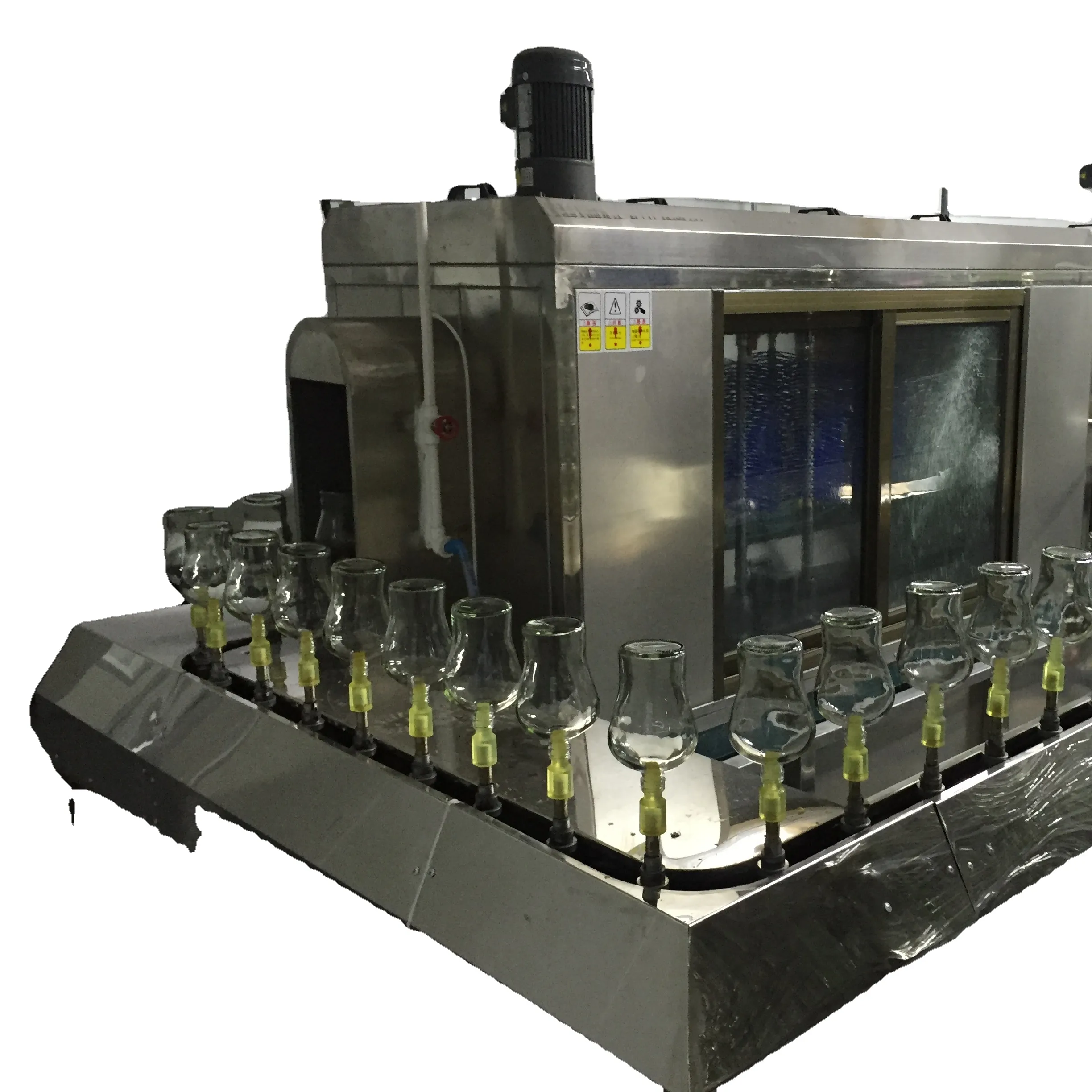 Mesin Pembersih Botol Peralatan Pembersih Kaca Efisiensi Tinggi Otomatis