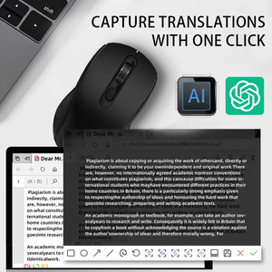 LEVOFAST Venta caliente Smart Ai Voice Typing mouse 120 idiomas Traducción Control de voz Computadora AI Ratón inalámbrico - Product Image 2