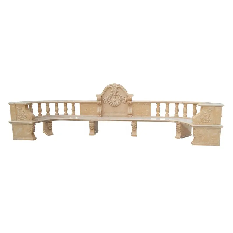 Cinese di alta qualità in marmo Design popolare pietra sedia e tavolo scultura per giardino in marmo giapponese panche giardino