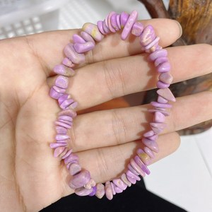 ผู้หญิงที่มีสีสันชิปสร้อยข้อมือหินธรรมชาติ Healing กรวดคริสตัลสร้อยข้อมือพลอยสําหรับสาวมาดาม - Product Image 3
