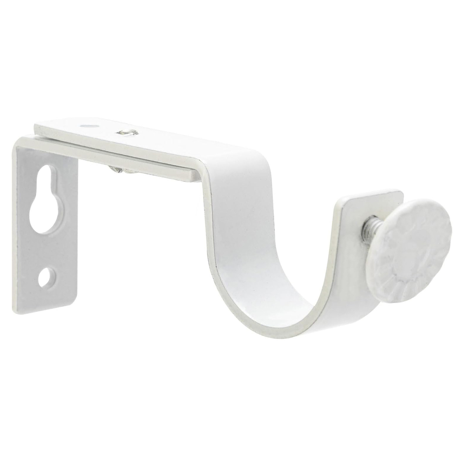 Support d'extension de rideau blanc - vis non incluses