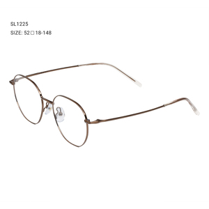 Thanh Lịch Thời Trang Màu Sắc Rực Rỡ Những Ngôi Đền Mỏng Cổ Điển Retro Vòng Ultralight Kính Quang Học Phụ Nữ Kính - Product Image 2