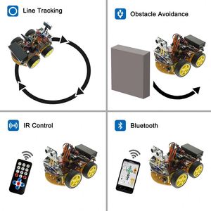2020 4WD RC Kit Robot auto intelligente kit auto programmabile per l'apprendimento Kit auto - Product Image 3
