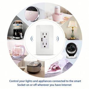 Ewelink <strong>Multi</strong> <strong>Function</strong> Wifi Wall <strong>USB</strong> Outlet Wifi Smart <strong>Socket</strong> 16A US Support Alexa Google Home Voice Control - Product Image 5