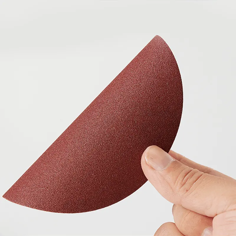 WCX сухая круглая абразивная шлифовальная бумага с крюком и петлей, красные наждачные диски, полированная наждачная бумага 7 дюймов