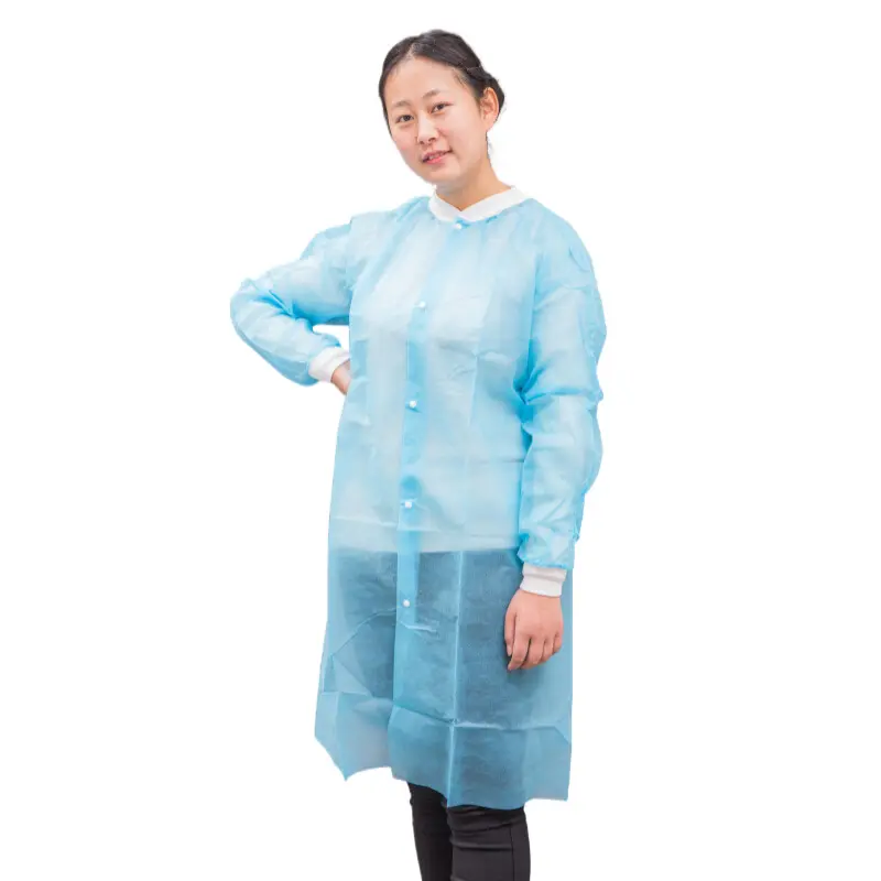 Disposable Jackets Clean Room Lab Coats Laboratory Coat Custom Medical Doctor Lab Coat With Button