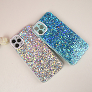 2023ใหม่เคสโทรศัพท์ PC + ซิลิโคน2 in 1แวววาวสำหรับ iPhone 11 12 Pro 15เคสโทรศัพท์สุดหรูสำหรับเด็กผู้หญิง - Product Image 2