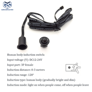 Interruptor de sensor de movimiento IR, luz LED de encendido/apagado, controlador de detección de infrarrojos de cuerpo DC12V-24V, interruptor de Sensor para luz LED interior - Product Image 6