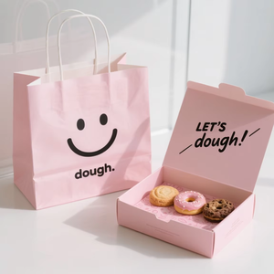 Tùy chỉnh thực phẩm Gói Giấy hộp Cookie đóng gói bánh rán dễ dàng gấp Hộp giấy cho Bánh Ngọt Bánh Quy Bánh Snack - Product Image 2