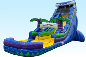 Bán Chạy Nhất Trẻ Em Của Sân Chơi Thương Mại PVC Cây Cọ Inflatable Trượt Nước Với Hồ Bơi Thích Hợp Cho Sân Sau - Product Image 2