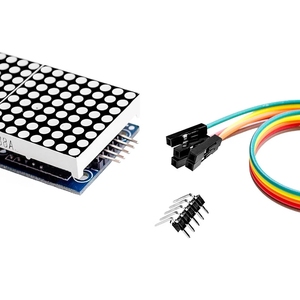 MAX7219 modulo matrice di punti per microcontrollore Display 4 In uno con linea 5P Red Green Blue Dot Matrix max7219 per arduino - Product Image 4