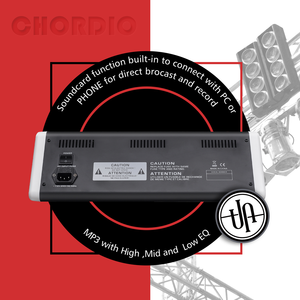 Equipo de sistema de sonido de audio profesional CHORDIO pa DJ controlador consola mezclador 10 canales 1 AUX salidas 99 DSP EFF - Product Image 4