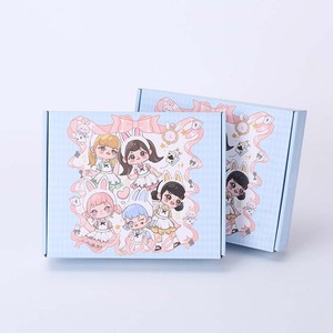 กล่องการ์ดสีลายการ์ตูนสำหรับเทียนและกระเป๋าสตางค์บรรจุภัณฑ์ด่วนน่ารักขายส่ง