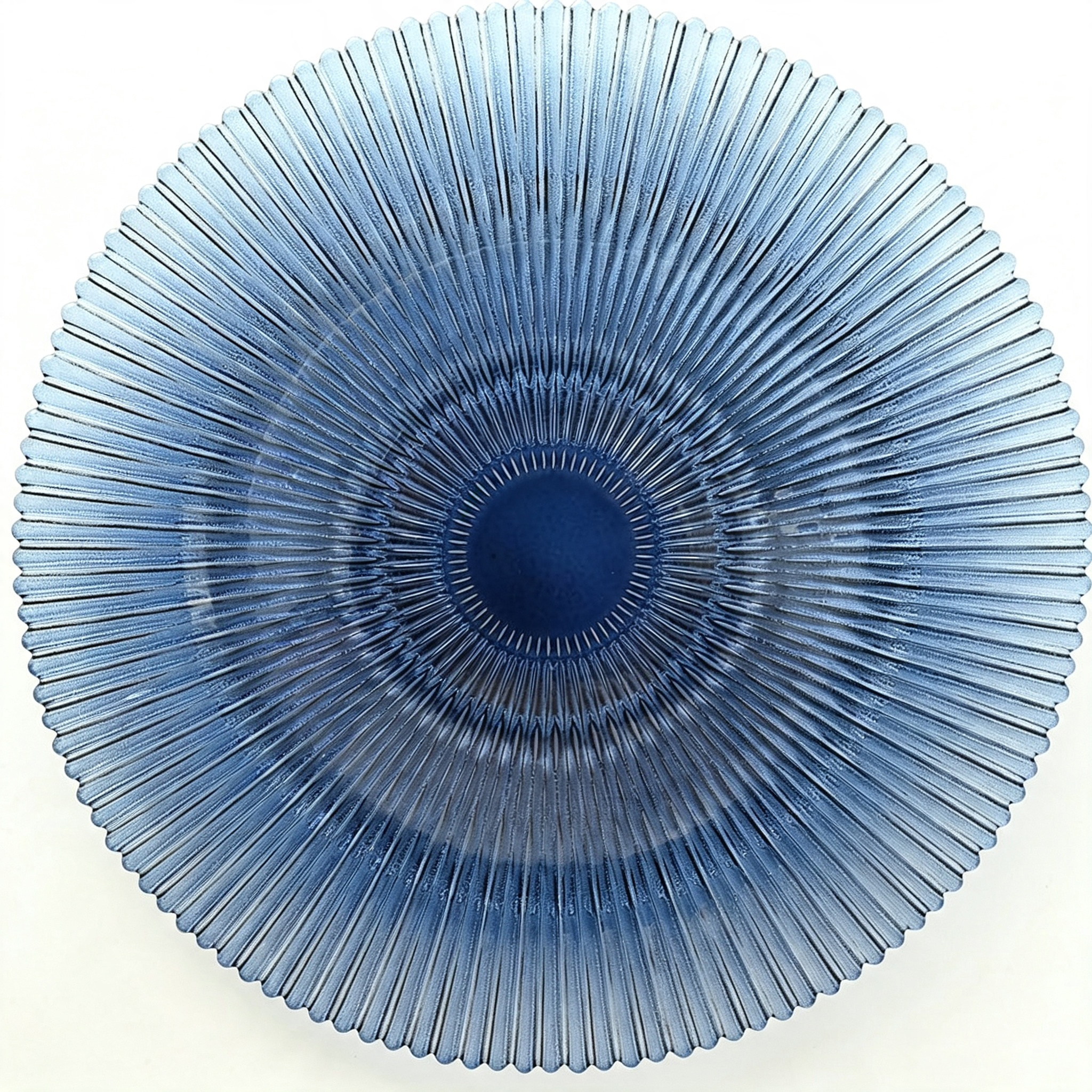Assiette à buffet radiale verticale bleu roi