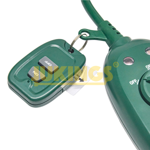Wetterfeste 15A-Fernbedienungszeitschalter für Hausgarten 2 geerdete Steckdosen 2H/4H/6H/8H Countdown-Timer 125V Timer 110V. - Product Image 3