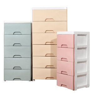 Trang trí nội thất 46cm chiều rộng 7 lớp nhà bếp đầy màu sắc phụ tùng ngăn kéo tủ nhựa cho đồ lặt vặt vải lưu trữ - Product Image 2