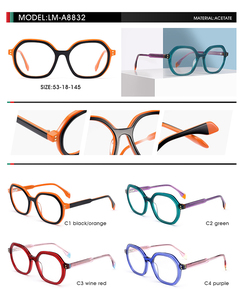 Mido Fair's Latest Optical <strong>Frames</strong> Stylish Rectangle Design in Acetate Luxury Hot Selling Eyeglasses - Product Image 2