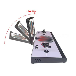 Pantalla plegable portátil de 10 pulgadas 20008 clásico 1 juego 2 jugadores escritorio Retro Arcade consola juego Joysticks controladores de juego