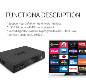 Pologne Allemagne hevc 10 bits décodeur dvb-t2 décodeur support youtube,full hd dvbt2 décodeur tuner tv - Product Image 4