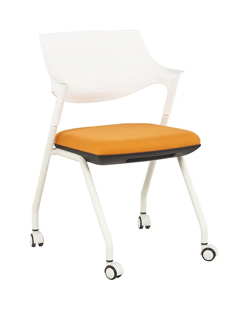 Mobilier Commercial, siège pliable, chaise d'entraînement de réunion avec roulettes