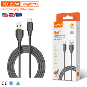 Ldnio Ls852 25W 2.4A Nhanh Phí TPE Vỏ Sạ<span class=keywords><strong>c</strong></span> <span class=keywords><strong>C</strong></span>áp Cho Loại-<span class=keywords><strong>C</strong></span> Điện Thoại Di Động <span class=keywords><strong>USB</strong></span> <span class=keywords><strong>C</strong></span>áp Dữ Liệu Adapter - Product Image 1