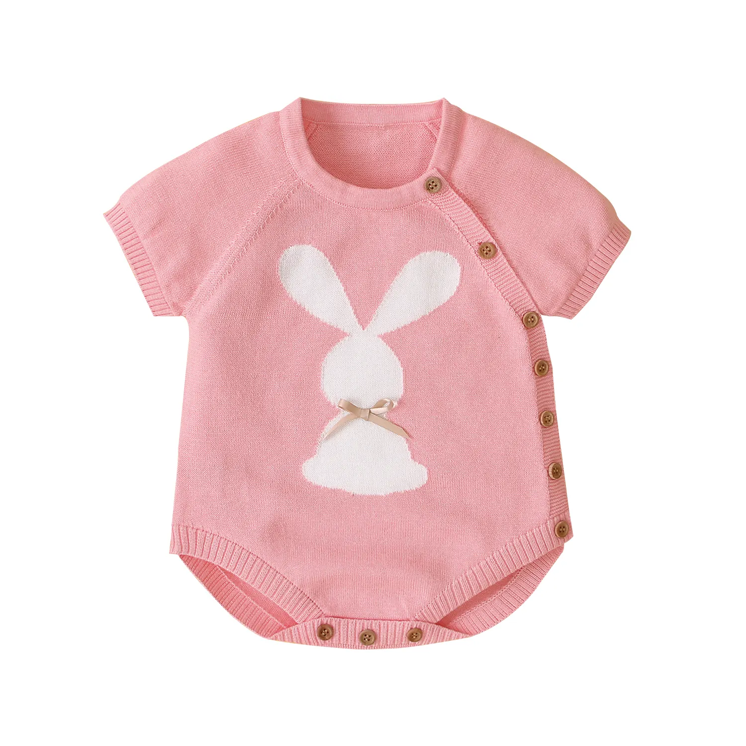 Bulk Buy Baby Girl Nettes Kaninchen Design 100% Baumwolle Kleidung Stram pler für den Sommer